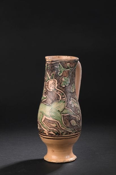 Orvieto or Siena
Earthenware pitcher with...