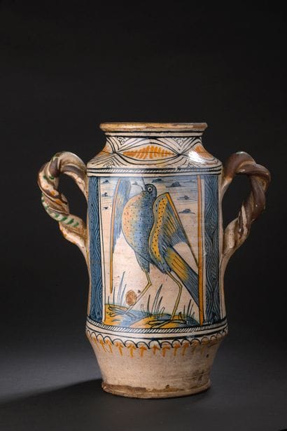 Deruta (attributed to)
Albarello with two...