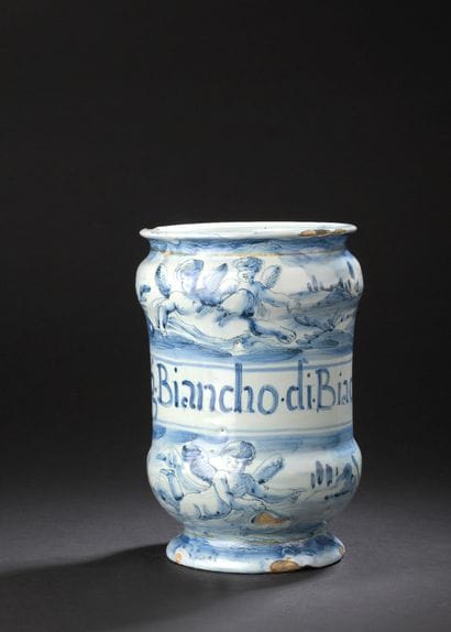 Savona
Double-chamfered cylindrical majolica...