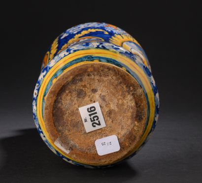 Faenza
Slightly curved cylindrical majolica...
