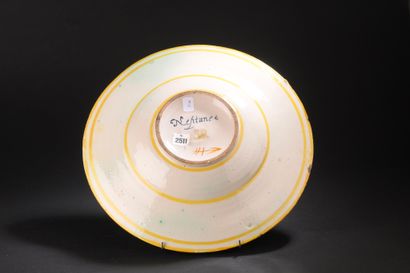 Nevers
Round majolica dish with polychrome...