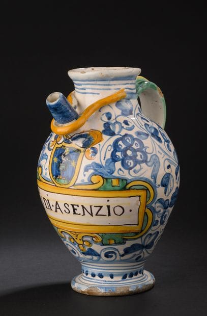 Montelupo
Earthenware dish with polychrome...