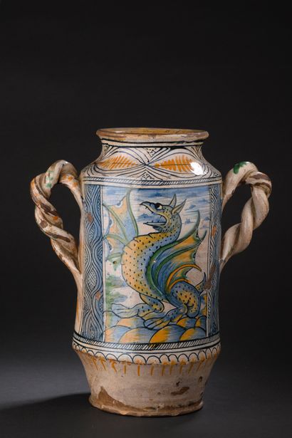 Deruta (attributed to)
Albarello with two...