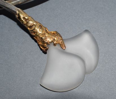 IMPOSANT COLLIER TORQUE en or jaune et rose...