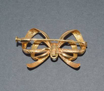 18k (750/°°) yellow gold NŒUD brooch, transformation...