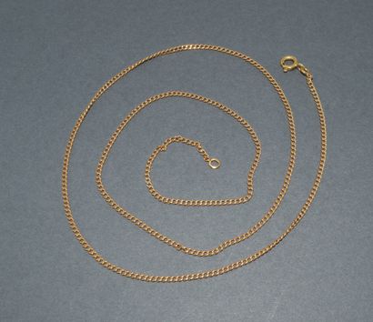 18k (750/°°) yellow gold gourmette chain....