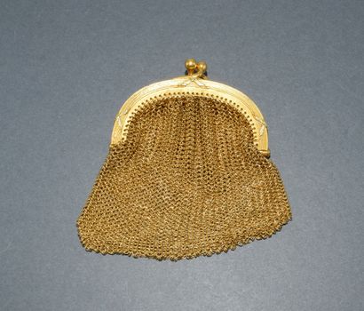 18k (750/°°) yellow gold chain mail BOURSE...