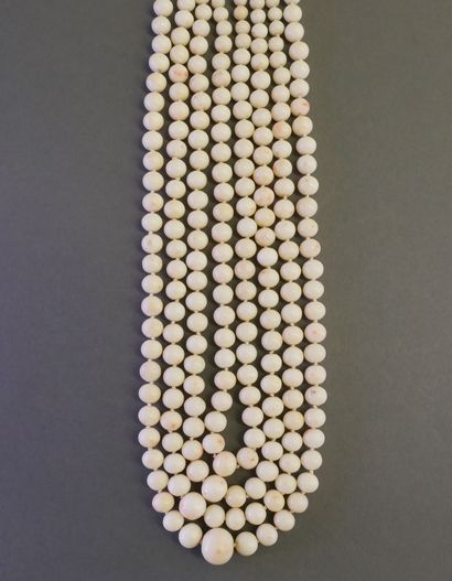 MULTIRANG COLLAR of falling pale angel-skin...