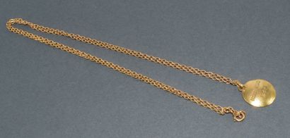 ANGEL PENDANT in 18k (750/°°) yellow gold,...