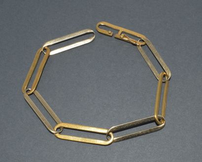 BRACELET in 18k (750/°°) yellow and white...