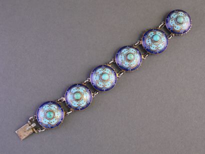 Articulated silver BRACELET (min 800/°°)...