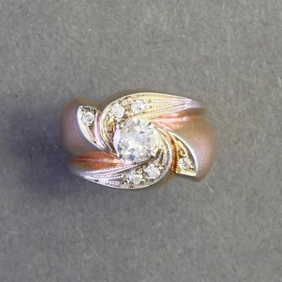 18k (750/°°) pink and white gold TOURBILLON...