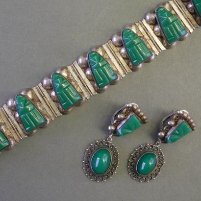 Articulated BRACELET in silver (min 800/°°)...