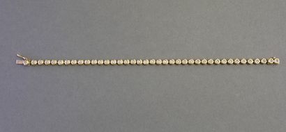 LINE BRACELET in 18k (750/°°) yellow gold...