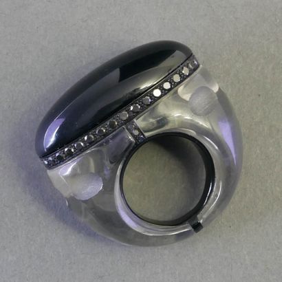 Muriel GRATEAU
IMPORTANT RING in engraved...