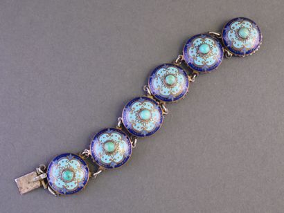 Articulated silver BRACELET (min 800/°°)...