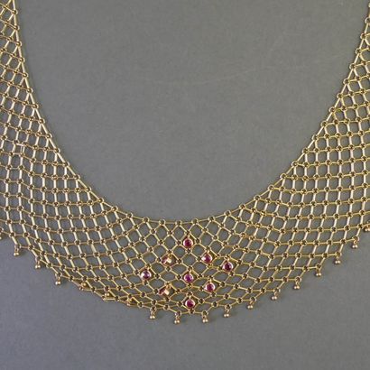RAS-DE-COU necklace in 18k (750/°°) yellow...