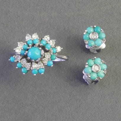 LOT consisting of an 18k (750/°°) white gold...
