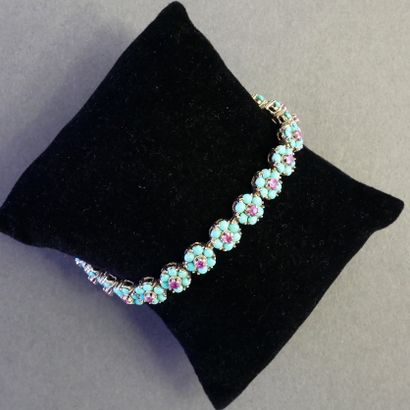 ELEGANT BRACELET in 18k (750/°°) yellow gold...