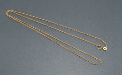COLLAR in 18k (750/°°) yellow gold, column...