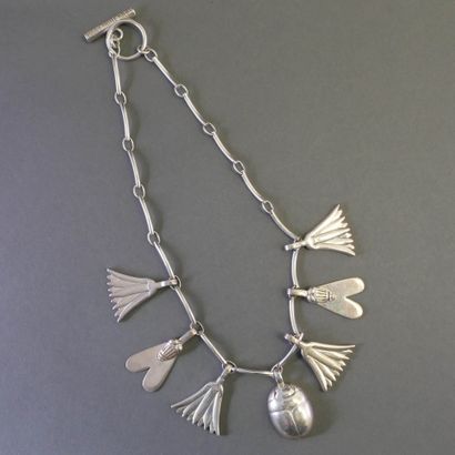 PEGGY HUYN KINH
COLLIER et BRACELET en argent...