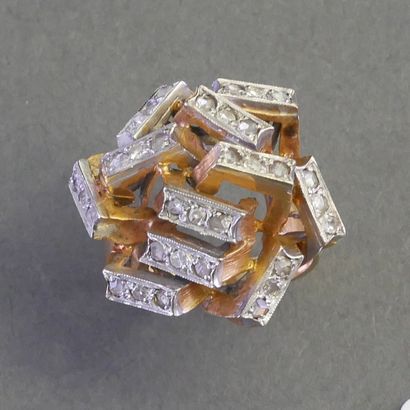 MODERNISTE RING in 18k (750/°°) yellow gold...