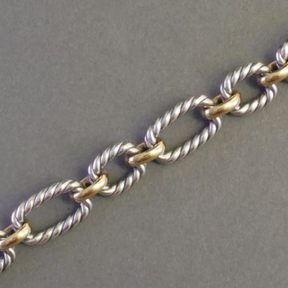 DAVID YURMAN
BRACELET GOURMETTE en argent...