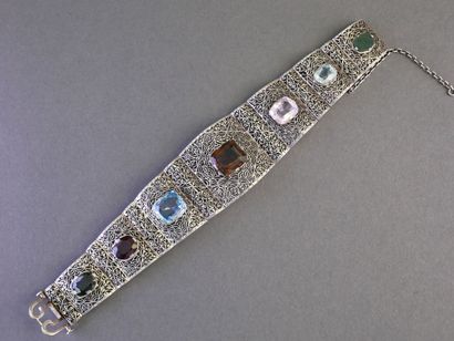 ARTICULATED HANDLEBAND BRACELET in silver...