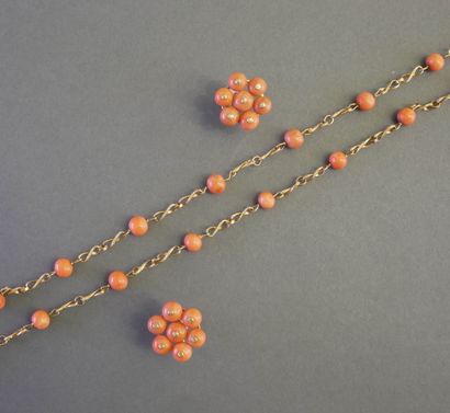 LOT in 18k (750/°°) yellow gold consisting...