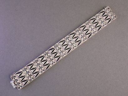 ARTICULATED HANDLEBAND BRACELET in silver...