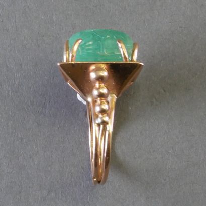 ORIGINAL 18k (750/°°) yellow gold ring set...