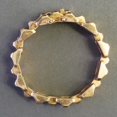BRACELET TANK articulated in 18k (750/°°)...