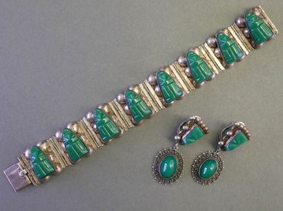 Articulated BRACELET in silver (min 800/°°)...