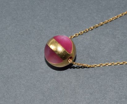 18k (750/°°) yellow gold forçat chain set...
