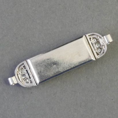 WATCH CASE in platinum set with diamonds....