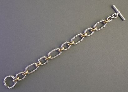 DAVID YURMAN
BRACELET GOURMETTE en argent...