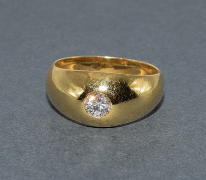 JONC PARISIEN ring in 18k (750/°°) yellow...