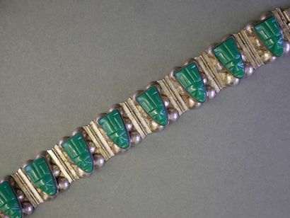 Articulated BRACELET in silver (min 800/°°)...