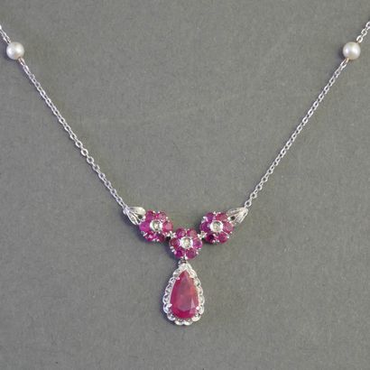 RAVINGING RAS-DE-COU NECKLACE in 18k (750/°°)...