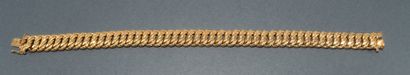 BRACELET in 18k (750/°°) yellow gold with...