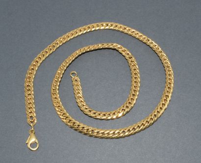 CHAIN in 18k (750/°°) yellow gold, English...