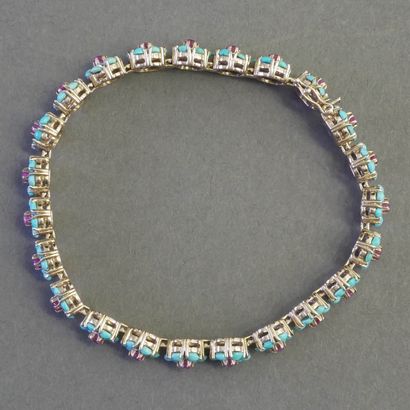 ELEGANT BRACELET in 18k (750/°°) yellow gold...