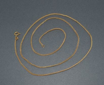 COLLAR in 18k (750/°°) yellow gold, column...