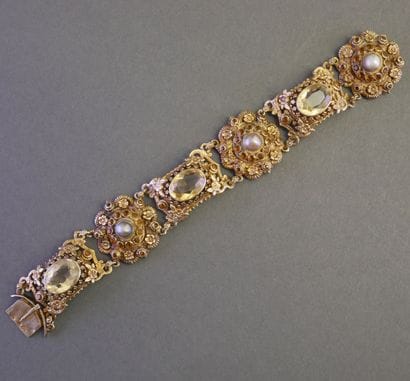 RAVINGING ANTIQUE BRACELET in vermeil (silver...