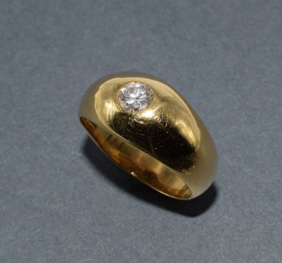 JONC PARISIEN ring in 18k (750/°°) yellow...
