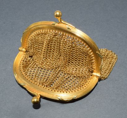 18k (750/°°) yellow gold chain mail BOURSE...