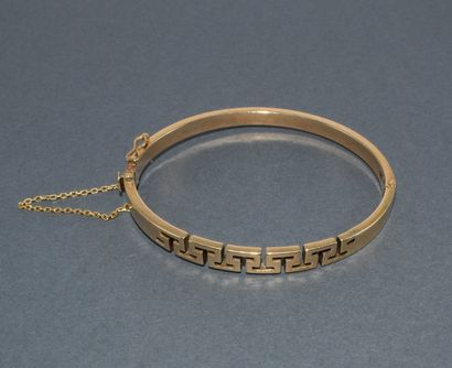 JONC BRACELET in 14k (585/°°) yellow gold,...