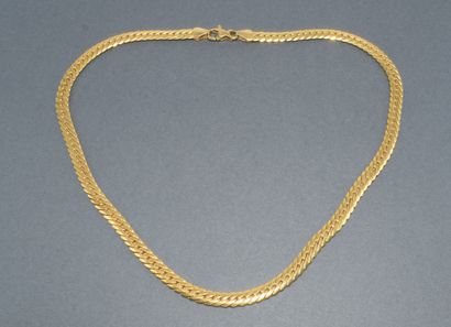 COLLAR in 18k (750/°°) yellow gold, English...