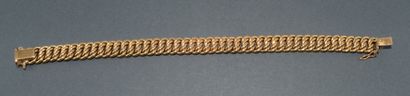 BRACELET in 18k (750/°°) yellow gold with...