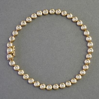 LINE BRACELET in 18k (750/°°) yellow gold...